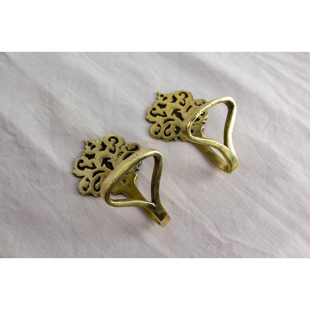 Bronze Wall Coat Racks, 1960, Set of 2 For Sale - Image 3 of 6