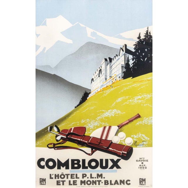 Modern Pierre Commarmond Combloux Golf Travel Poster For Sale - Image 3 of 9