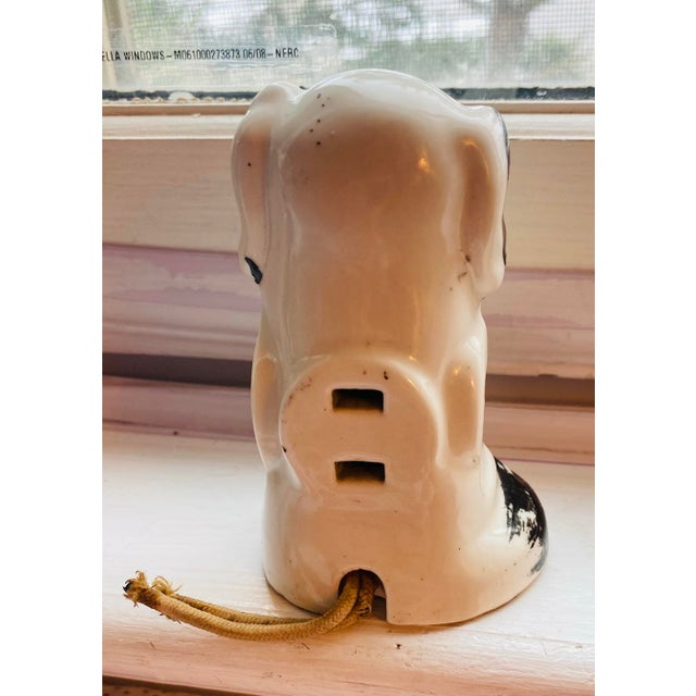 Antique Ceramic Puppy Dog 3-Way Electric Plug Figurine, 1920-40 For Sale - Image 11 of 12