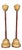 Japanese Meiji Buddhist Candlesticks, 1910s, Set of 2 For Sale