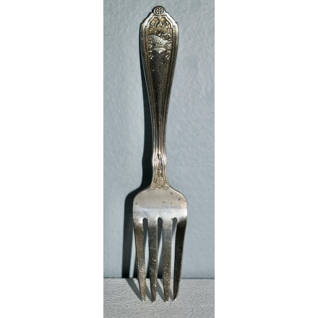 Vintage Basket of Flowers by D&h Sterling Silver Fork For Sale - Image 9 of 13