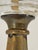 Mid 20th Century Brass and Glass Converted Kerosene Lamp With Silk Cord – Solid Heavy Base For Sale In Atlanta - Image 6 of 13