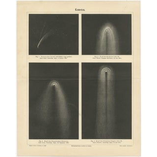 Antique Comet Study Kometen, 1890s For Sale