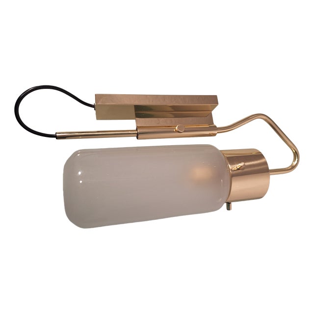 LP10 Bidone Wall Light in Brass by Luigi Caccia Dominioni for Azucena, 1990s For Sale