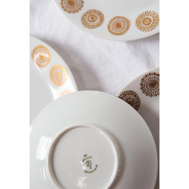 Gold Norwegian Coffee and Dessert Set, 1969, Set of 26 For Sale - Image 8 of 9