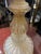1940s 1940s Tall Murano Glass Table Lamp With Gold Flecks on Gilded Base For Sale - Image 5 of 13
