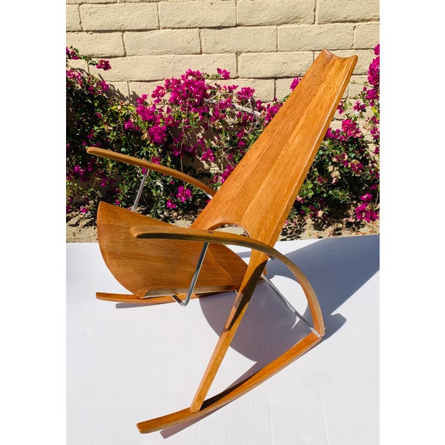 Mid Century Modern Leon Meyer Sculptural Rocking Chair Chairish