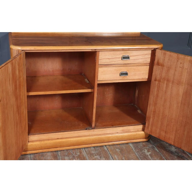 Wood English Art Deco Walnut Sideboard, 1930s For Sale - Image 7 of 14