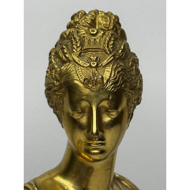 Late 19th Century Bronze Small Portrait Bust of Diana De Poitiers, After Jean-Antoine Houdon For Sale - Image 16 of 18