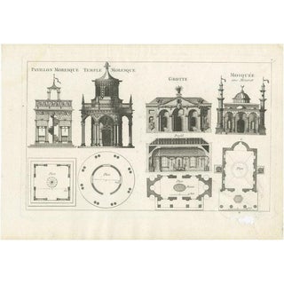 Le Rouge, Moorish Garden Elements, 1776, Paper For Sale