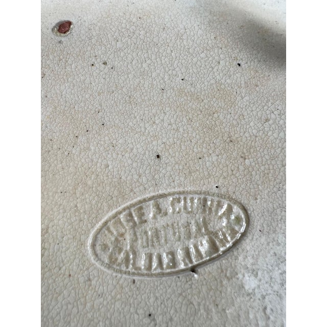 Antique Portuguese Cunha Palissy Scalloped Rim Plate With Crabs and Shells For Sale In Dallas - Image 6 of 8