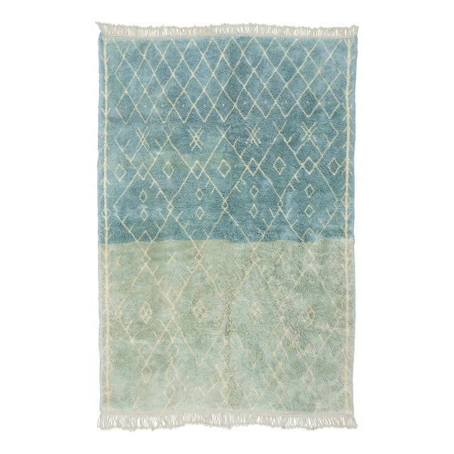 Hand-Knotted Wool Rug by Azele Studio For Sale