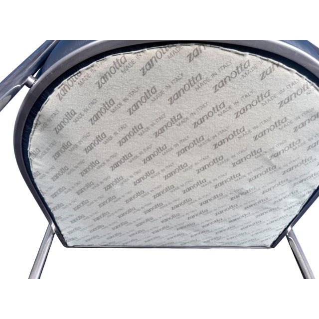 Zanotta Onda Chair in Leather from De Pas, Durbino & Lomazzi, 1985 For Sale - Image 6 of 7