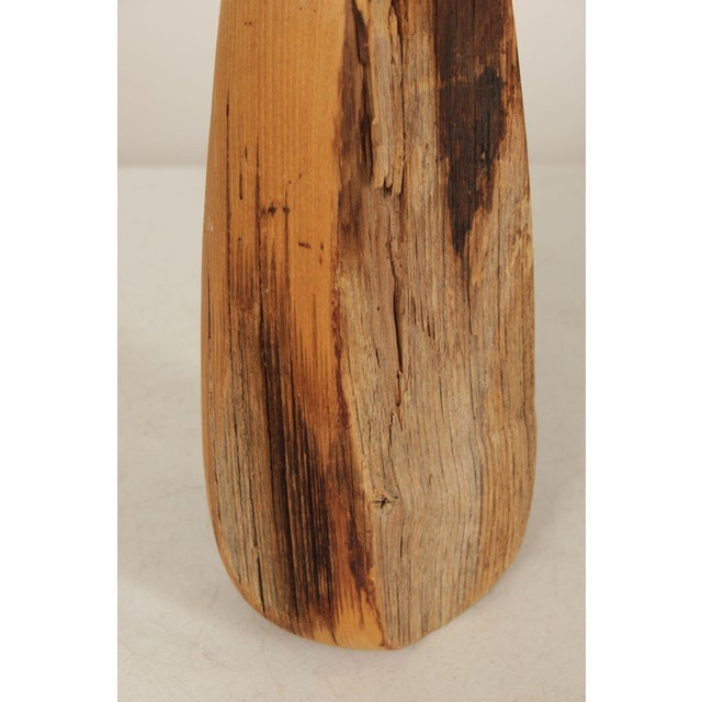 Vintage Set of 3 Carved Wood Bottles For Sale - Image 11 of 12