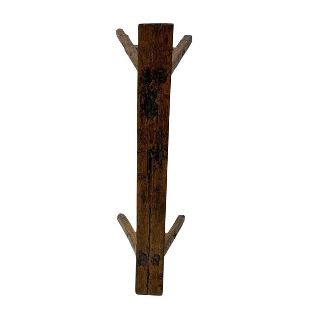 1950s French Rustic Provincial Bench in Pine and Elm, 1950s For Sale - Image 5 of 12