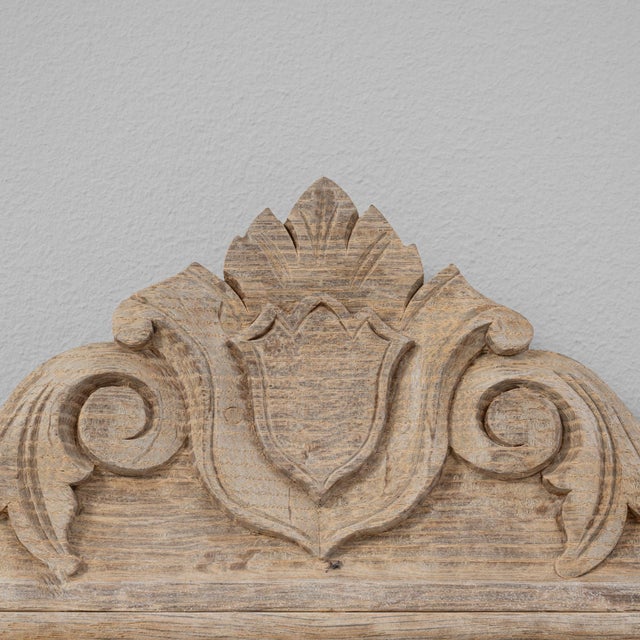 Brown 1900s Belgian Carved Oak Folding Wall Mirror For Sale - Image 8 of 18