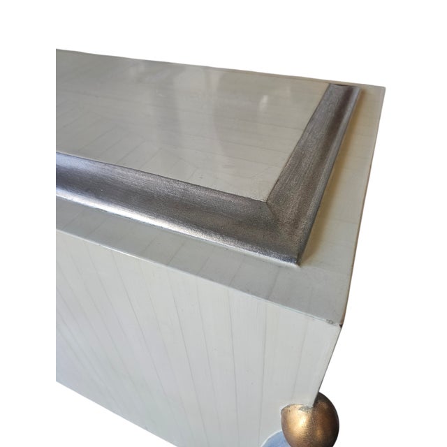 Silver 20th Century Italian Memphis Style Chest For Sale - Image 8 of 11