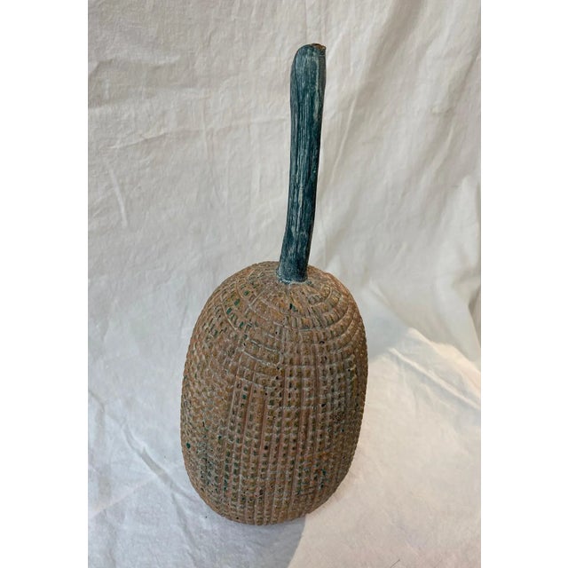 Vintage 1980s Wood Carved Jackfuit/Durian and Round Fruits - 4 Pieces For Sale - Image 9 of 10