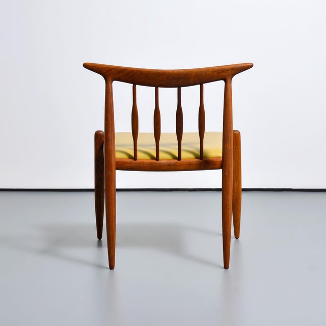 1970s Black Walnut and Leather Lounge Chair Attr. Sam Maloof, 1960s For Sale - Image 5 of 8