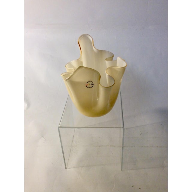 1990s Fazzoletto Vase by Fulvio Bianconi for Venini, 1999 For Sale - Image 5 of 7