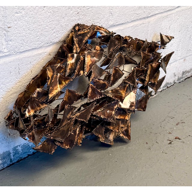 Mid-Century Modern Mid-Century Abstract Metal Wall Art For Sale - Image 3 of 5