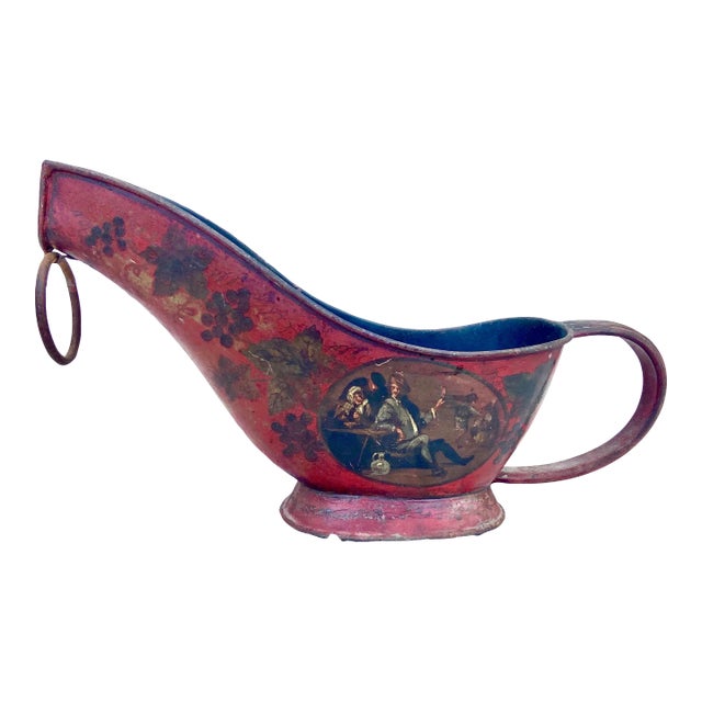 Antique French Tole Wine Holder For Sale