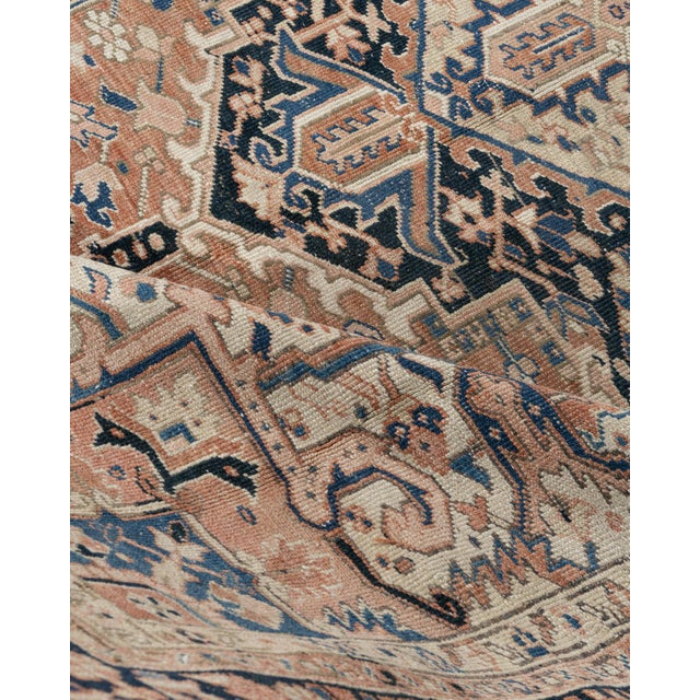 Vintage Heriz Rug 9'2 X 12'11 For Sale - Image 4 of 17