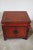 Late 19th Century 1860s Elm Red Lacquered Nightstand For Sale - Image 5 of 8