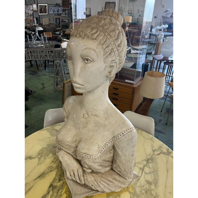 Plaster Sculpture by DLG Pablo Gargallo, 1970s For Sale - Image 6 of 9