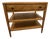 Theodore Alexander Oak Parquetry Nightstand / Side Table With Drawer and Two Shelves For Sale