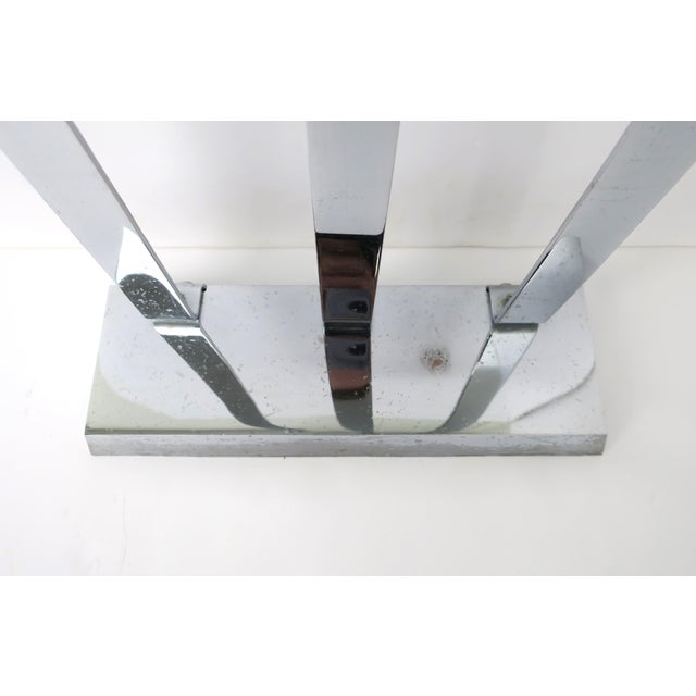 Albrizzi Style Metal Chrome and Lucite Fireplace Tools, Set, Late 20th Century For Sale - Image 10 of 10