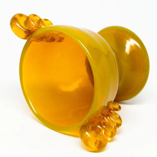 Mid-Century Modern Vase by M. Jakubas for Cracow Institute for Glassworks, Poland, 1970s For Sale - Image 3 of 4