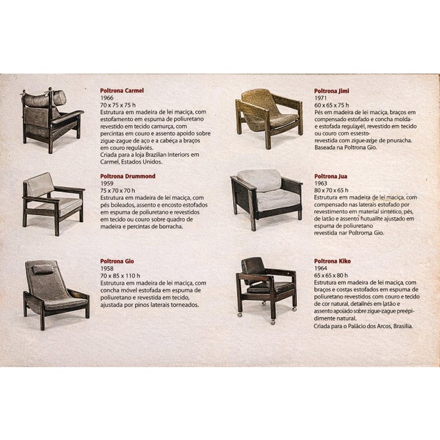 “Jimi” Armchair with Wheels in Rosewood & Ultra Suede, Sergio Rodrigues, 1971 - Lot 420 For Sale - Image 12 of 13