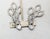 American Vintage 1980s Signed Alexis Kirk Rhodium Plated Clear Rhinestone Chandelier Clip Earrings-2 Pieces For Sale - Image 3 of 9