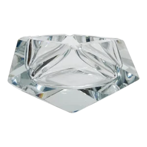 Vintage Baccarat Style Cut Crystal Ashtray