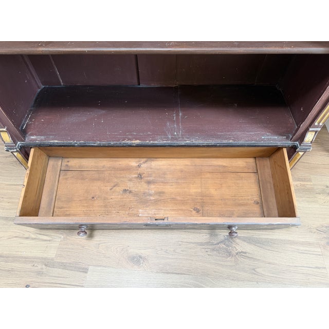 Mid 20th Century Directoire/Neoclassical Style Bookcase For Sale - Image 4 of 14