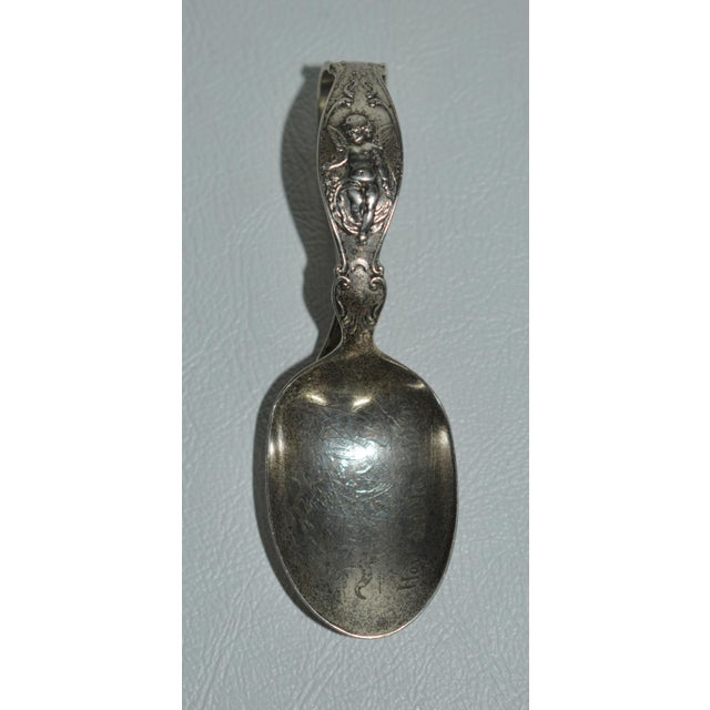 Antique Sterling Decorative Nursery Rhyme Collectors Baby Spoon For Sale - Image 11 of 13