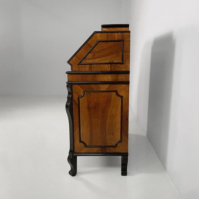 Louis XVI Italian Wooden Chest of Drawers with Decorations, 1950s For Sale - Image 3 of 16