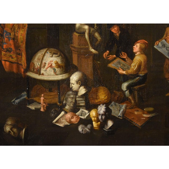 After Gerard Thomas, The Artist's Studio, 1700, Oil on Canvas For Sale - Image 8 of 14