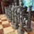 3 Piece Chess Table With Two Italian 19th Century Renaissance Revival Savonarola Chairs For Sale - Image 4 of 8