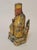 Early 19th C. Chinese Qing Gilt Lacquer Carved Wood Daoist Temple Deity Figure For Sale - Image 11 of 13
