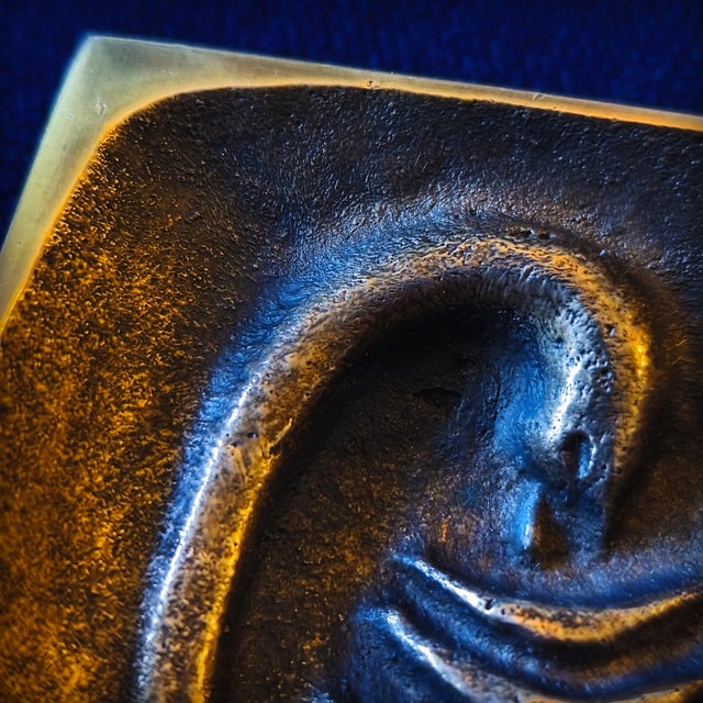 Brutalist Bronze Caduceus Ashtray and Trinket Tray by Alfieri Gardone for Lauterbach, France, 1960s For Sale - Image 10 of 18