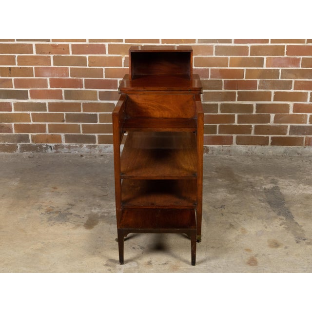 English 19th Century Metamorphic Table with Lift Top, Drawers and Shelves For Sale - Image 12 of 12