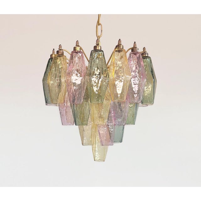 Poliedri Murano Glass Chandelier by Carlo Scarpa, 1990s For Sale - Image 9 of 18