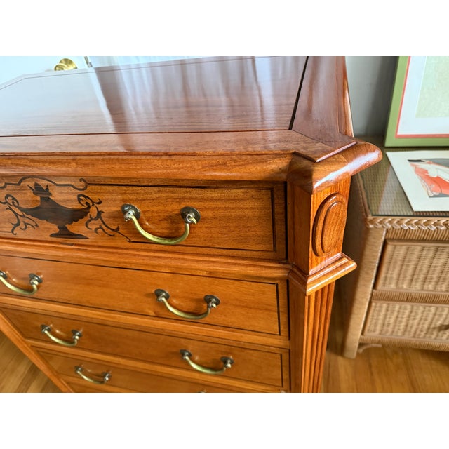 English 1930s Bespoke Dresser With Architectural Corner Details For Sale - Image 3 of 12