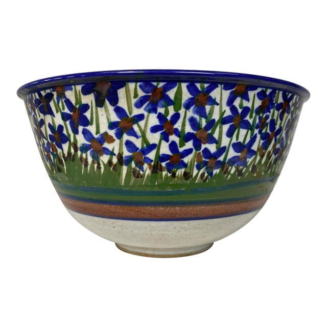 Late 20th Century Large Ceramic Fruit or Decorative Bowl For Sale