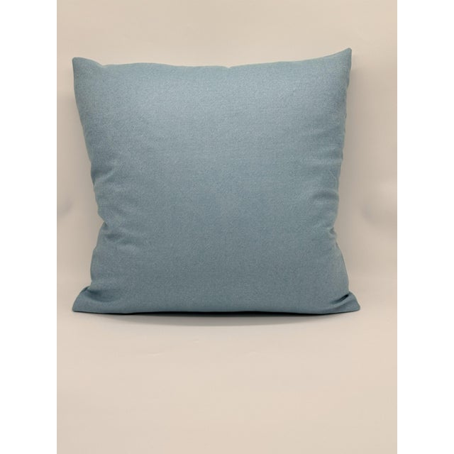 Textile Chambray Decorative Throw Pillow Cover For Sale - Image 7 of 8