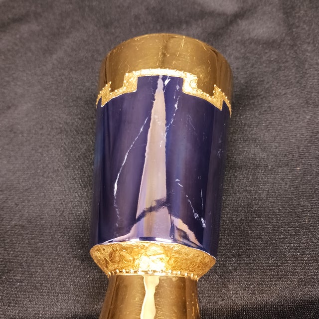 Rare 1994 Carolyn Barlock Fine Porcelain "Bacchus" Wine Chalices - Numbered Set of 4 For Sale - Image 9 of 13