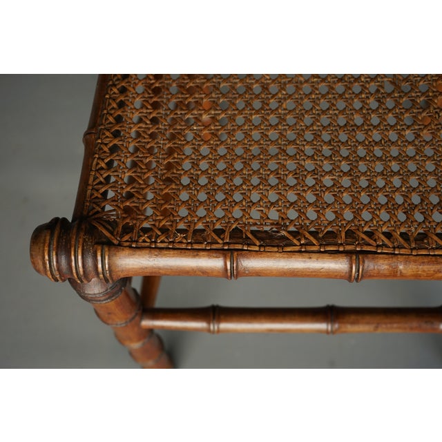 Antique American Faux Bamboo Side Chair, 1880s For Sale - Image 6 of 15