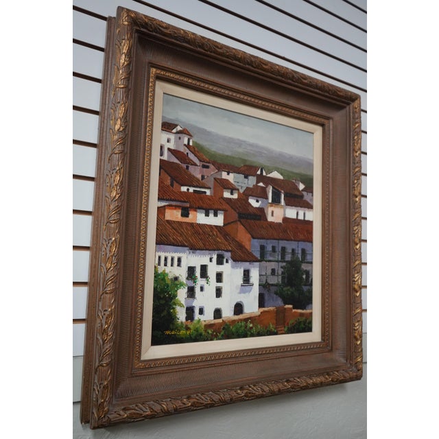 Age: Approx. 40 Years Old Details: Vibrant Colors & Details Quality Construction Possibly European Spanish Village Scene...